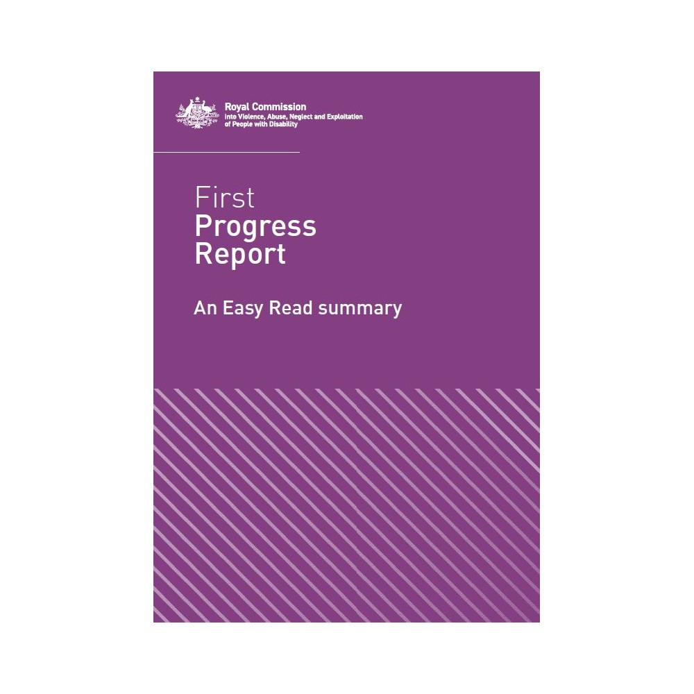 First progress report - Easy read summary