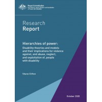 Research Report - Hierarchies of power : Disability theories and models
