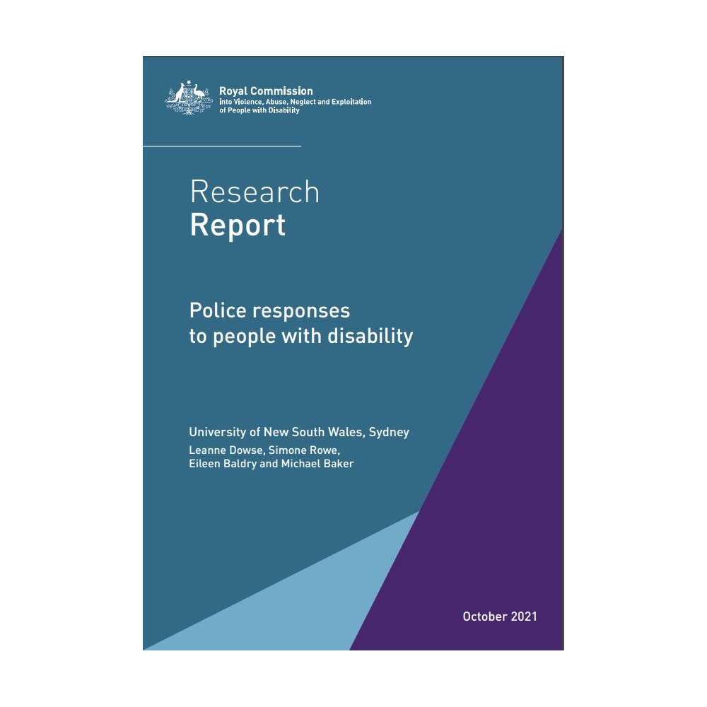 Research Report - Police responses to people with disability